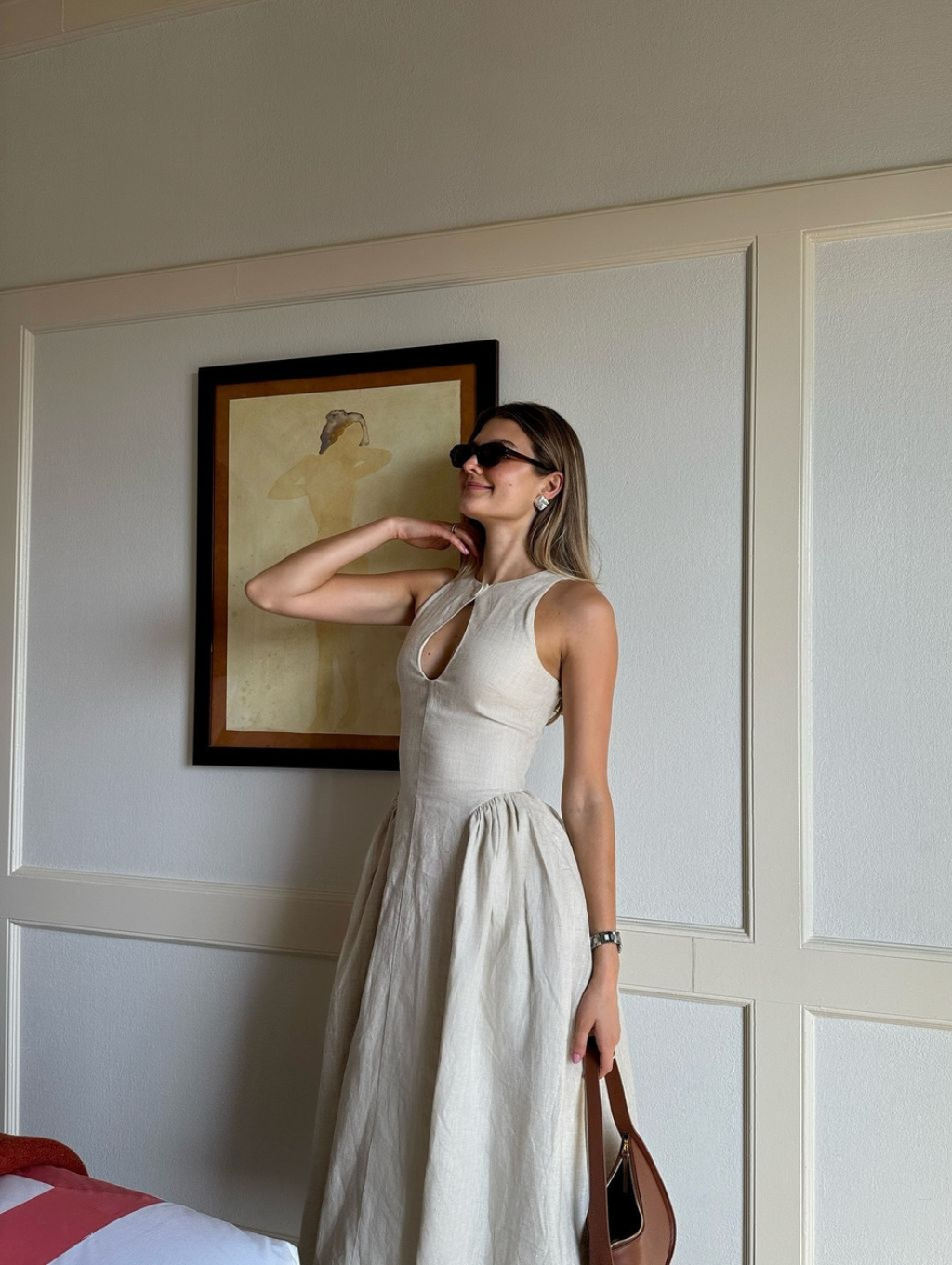 Selina Linen Midi Dress