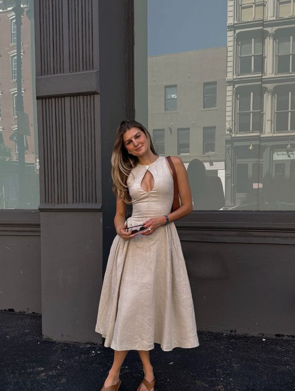 Selina Linen Midi Dress