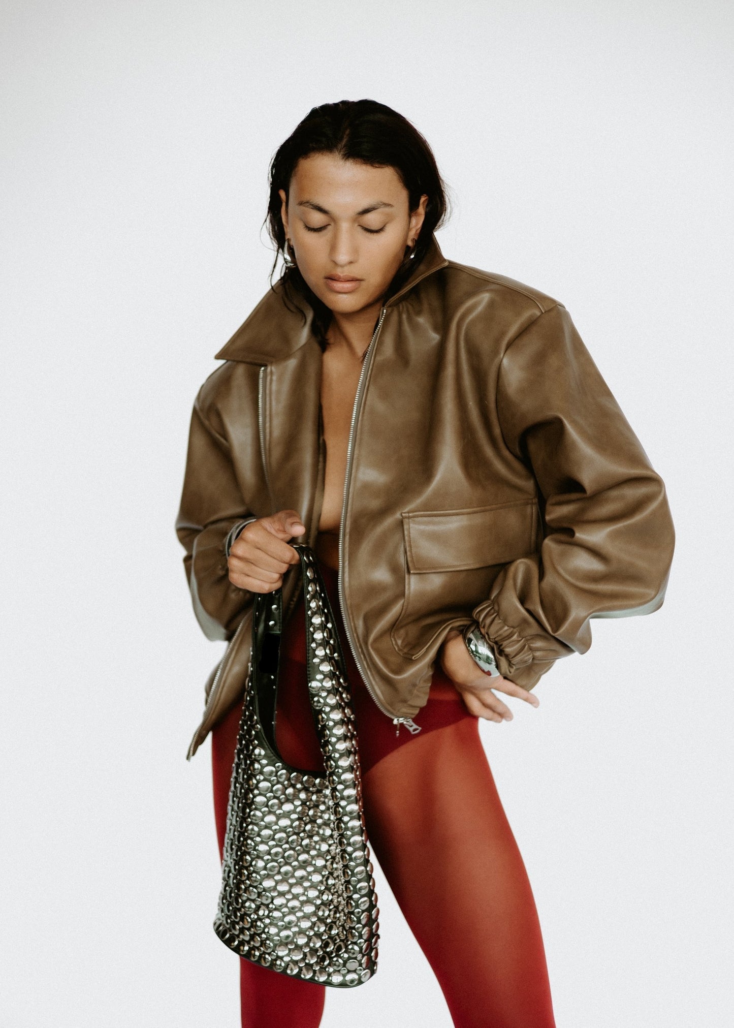 Skyler Bag™ - Studded Hobo Bag