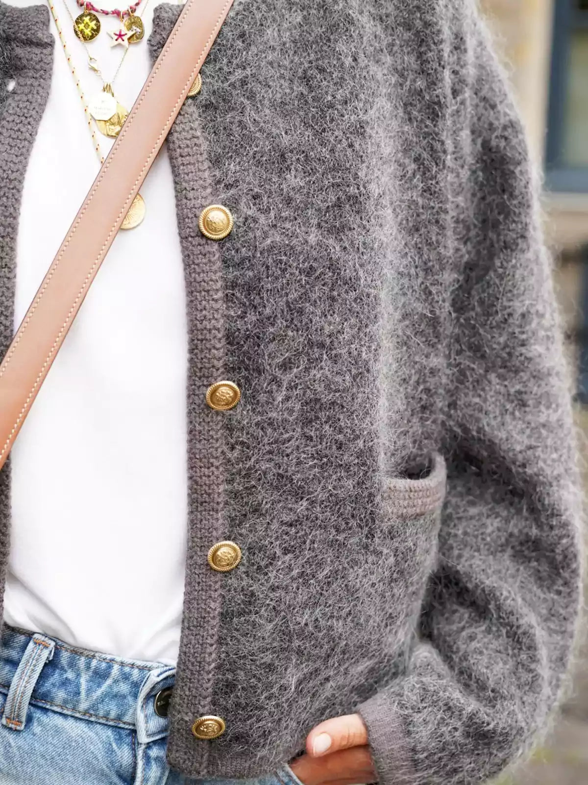 PureLife Textured Knit Cardigan