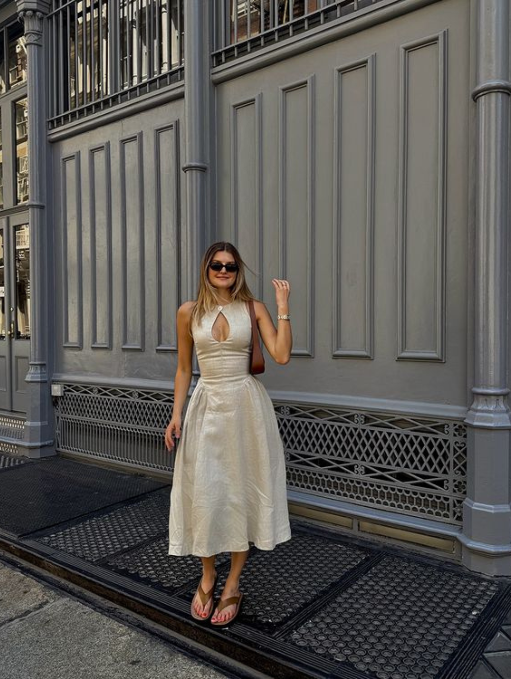 Selina Linen Midi Dress