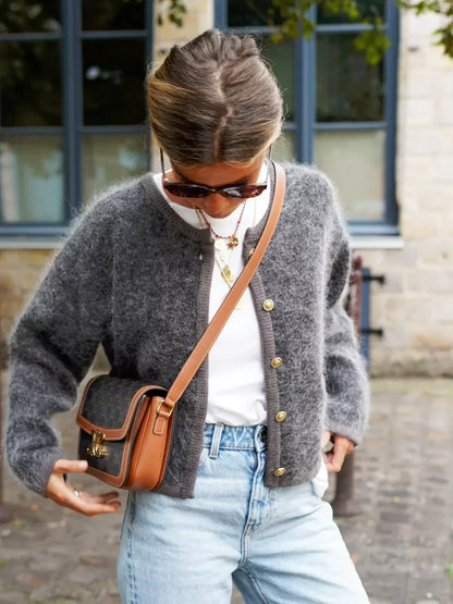 PureLife Textured Knit Cardigan