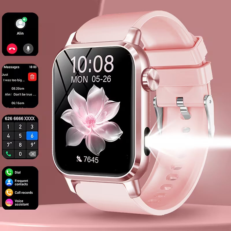 new smartwatch with 3D dynamic moving plant growth dial