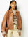 Lucia Boxy Leather Short Jacket