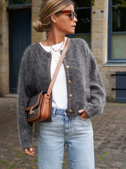 PureLife Textured Knit Cardigan
