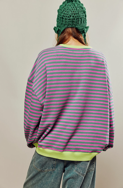 Casa Oversized Striped Sweater