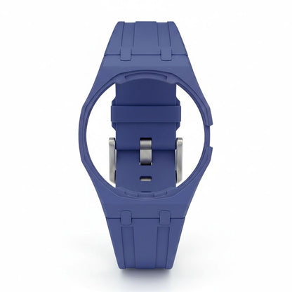 Royal Pop wristband blue Lepine crown cage strap — WatchLARPing