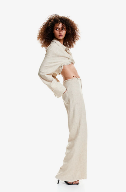 Linen Blend Pants