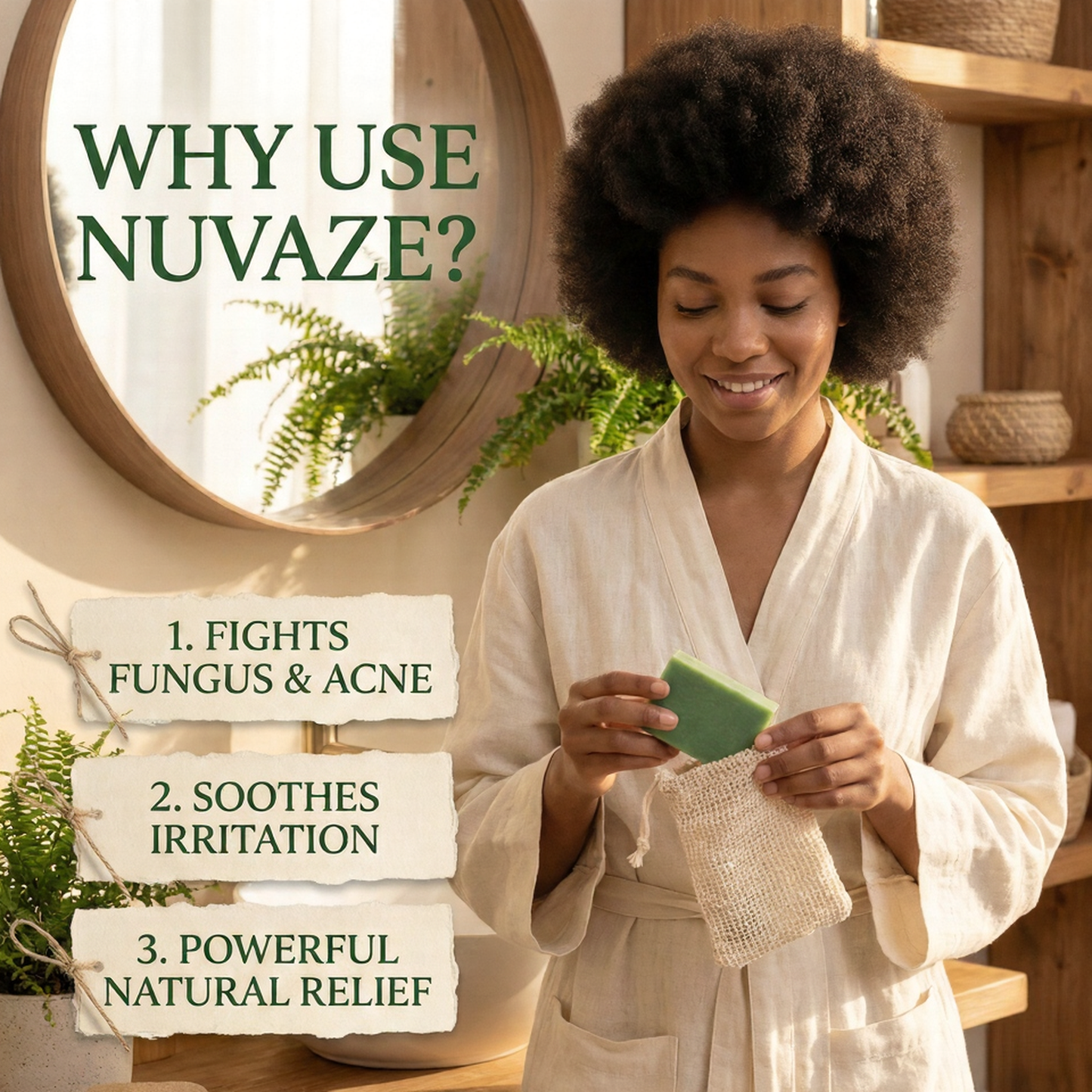 Nuvaze Anti-Fungal Relief Soap Bar
