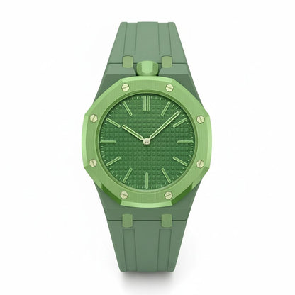 Royal Pop strap green silicone wristband — WatchLARPing