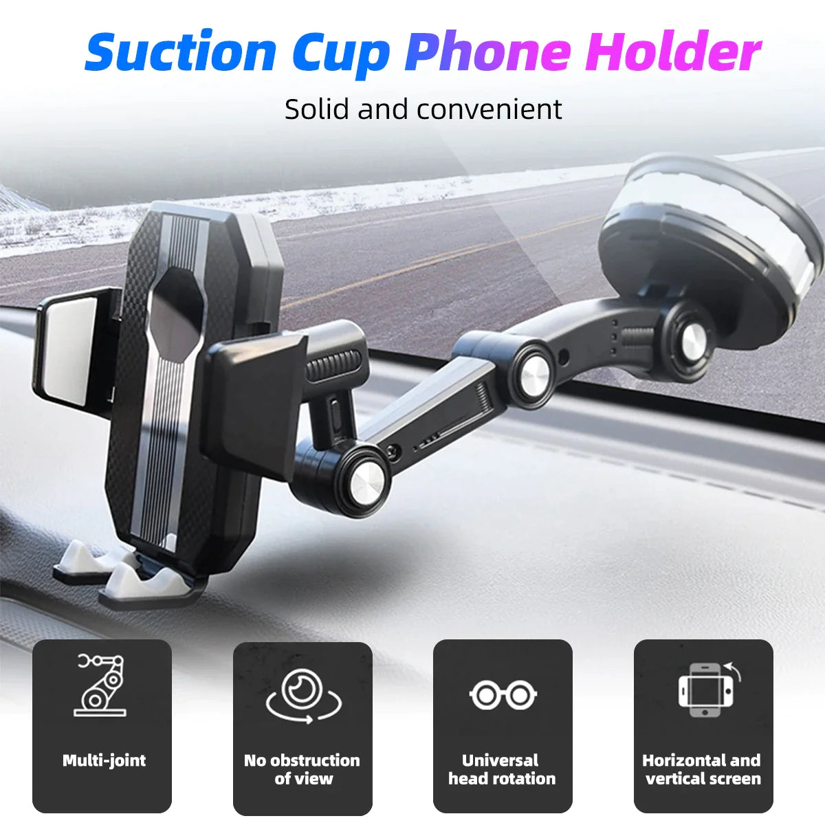 360° Suction Car Phone Holder