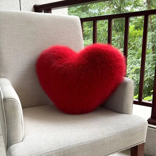 Heart Plush Throw Pillow