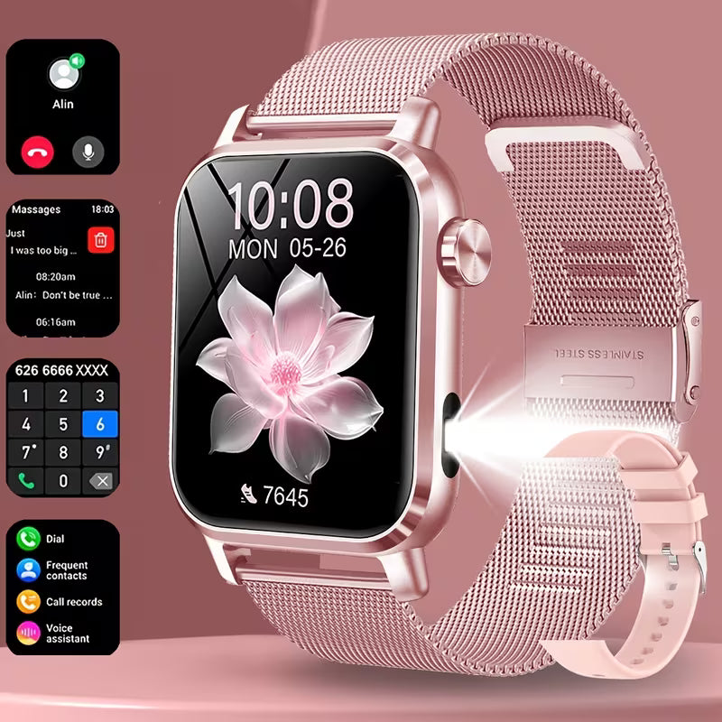 new smartwatch with 3D dynamic moving plant growth dial